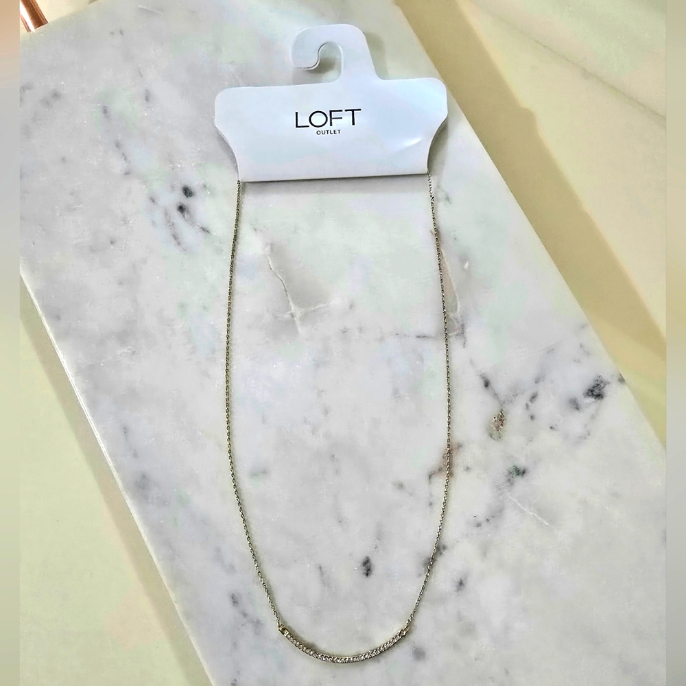 LOFT Gold Bar Necklace
